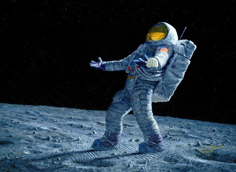 Illustration for article titled An Astounding History of Scientific Space Art from the Past 200 Years